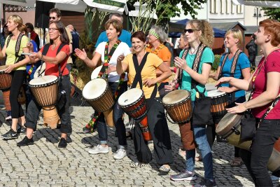 Die Trommelgruppe Drum-herum wird beim Stadtfest in Adorf wieder dabei sein. 14.40 Uhr am Samstag sorgen sie für Stimmung.