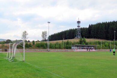 Das Finale der B-Junioren fand im Sportareal Erzgebirgsblick in Gelenau statt. Foto: Frank Grunert