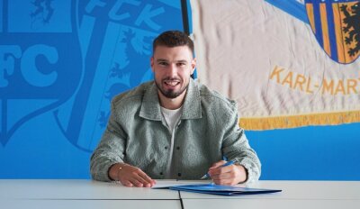 Niclas Erlbeck hat beim Regionalligisten Chemnitzer FC unterschrieben.