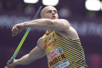 Kam in der Qualifikation in Rom auf eine Weite von 85,01 Meter: Speerwerfer Julian Weber.