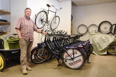 Peter Prasatko wünscht sich Interessenten für die Übernahme des Fahrradverleihs.