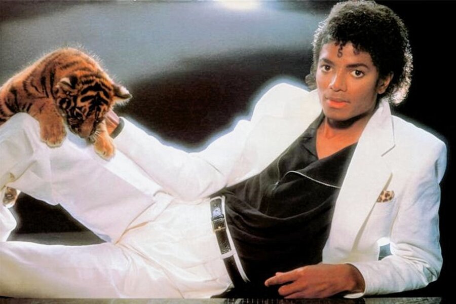 40 Jahre "Thriller": Meisterpop aus dem Schatten - Trügerischer Weichzeichner: Michael Jackson Ende 1982 auf dem Innencover seines Mega-Albums "Thriller". 