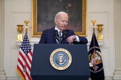 "Es ist ein Fahrplan für einen dauerhaften Waffenstillstand und die Freilassung aller Geiseln": Joe Biden.