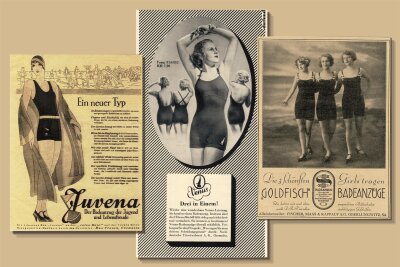 Ob Juvena, Venus oder Goldfisch: Die Werbebildsprache war nahezu gleich und entsprach dem Zeitgeist, wie die drei Abbildungen aus der Sammlung Nitsche zeigen.