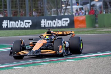 McLaren-Pilot Oscar Piastri fuhr im Abschlusstraining in Imola die schnellste Zeit.