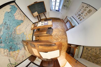 Das Museum in der alten Dorfschule in Wiederau kann mittlerweile virtuell besucht werden - inklusive einer Schulstunde mit Clara Zetkin.