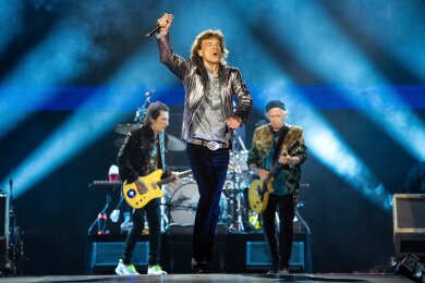 Mick Jagger von den Rolling Stones tritt in Houston während der "Hackney Diamonds"-Tour auf.