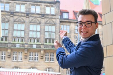 Er will ins Rathaus: Im Falle eines Wahlerfolgs wäre Eddy Ittner (CDU) der jüngste Stadtrat in Chemnitz.