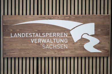Das Logo der Landestalsperrenverwaltung (LTV) Sachsen auf der Jobmesse "KarriereStart".
