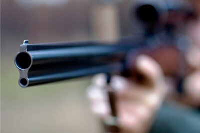 Ein Mann zielt mit dem Jagdgewehr. Ein Vogtländer war jetzt angeklagt, weil er ohne Erlaubnis Wildschweine geschossen haben soll.