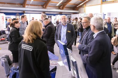 Die Karrieremesse „ZIM – Zukunft in Mittelsachsen“ am Mittwoch in Döbeln war gut besucht.