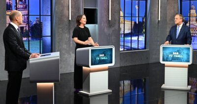 Während dreier TV-Auftritte haben die Kanzlerkandidaten Olaf Scholz, Annalena Baerbock und Armin Laschet (Foto von links) im zurückliegenden Wahlkampf versucht, ihre unterschiedlichen Themenschwerpunkte herauszustellen. 