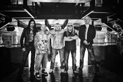 Die britische Hardrock-Band tritt am Donnerstag beim Wacken-Festival auf. Gitarrist Mick Box ist das einzige noch aktive Gründungsmitglied (Zweiter von links im Bild)