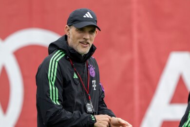 Bayern-Trainer Thomas Tuchel beim Abschlusstraining vor dem Halbfinal-Rückspiel.