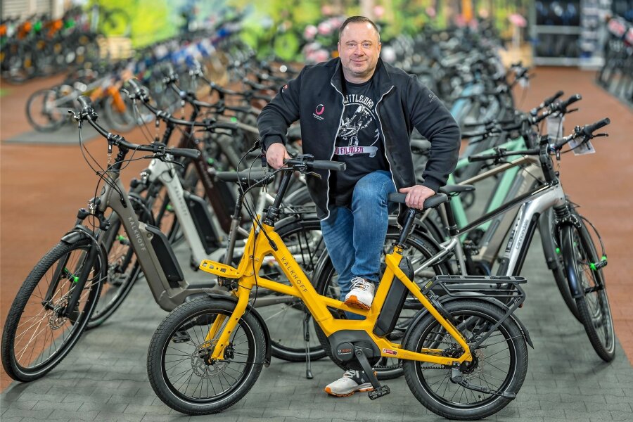Kandidat für den Unternehmerpreis: Robert Peschke in seiner Little-John-Bikes-Filiale in Dresden.
