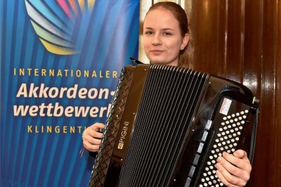 50. Kleine Tage der Harmonika in Klingenthal: Jubiläum soll live stattfinden - Vivien Leichsnering aus Hohenstein-Ernstthal war 2020 Siegerin in der Kategorie 2. 