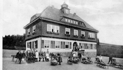 Der Erzgebirgshof Bethlehemstift um 1910. 