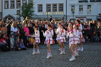 Zum Programm des Hexenfeuers gehört auch immer ein Auftritt des Karneval Club Rochlitz, im Vorjahr eine Einlage der Kinderfunken.