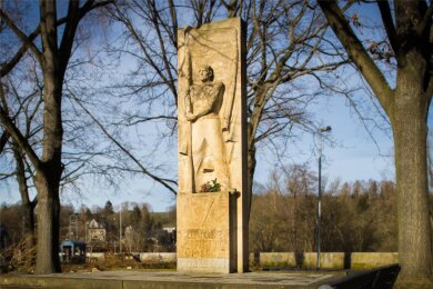 Das Ehrenmal in Flöha ist Treffpunkt für alle, die des Kriegsendes gedenken wollen.