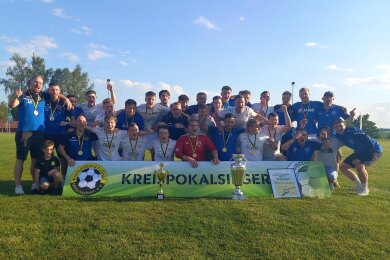 Die Fußballer des SV Barkas Frankenberg haben mit dem Kreispokalsieg ihre Saison gekrönt.