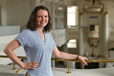 Anja Förster ist seit zwei Jahren Pfarrerin in Lunzenau. Zu ihren Wirkungsstätten zählt die Jakobuskirche in der Stadt.