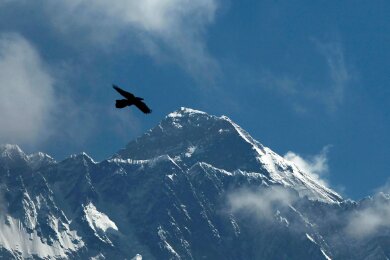 Die ersten Bergsteiger akklimatisieren sich bereits am Mount Everest.