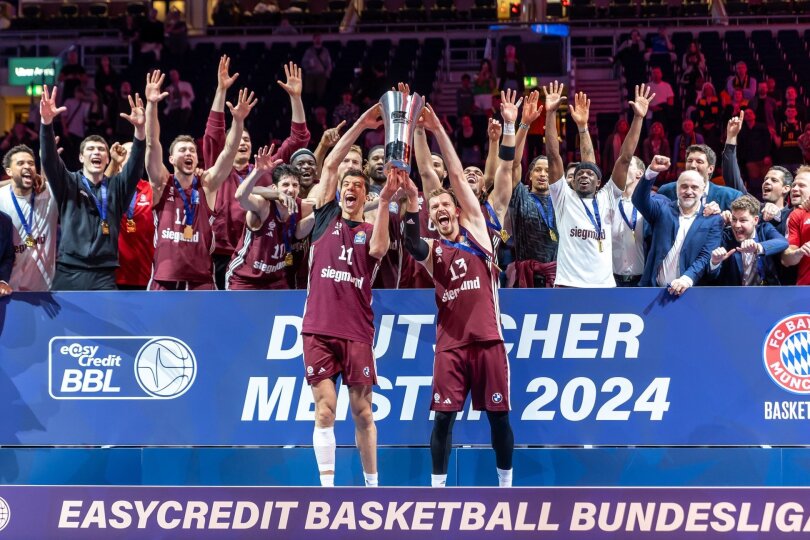 Der FC Bayern München gewinnt die deutschen Meisterschaft 2024 im Basketball.
