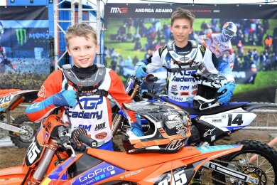 Hardy Kretzschmar (links) und Connor Schubert erlebten bei der Motocross-WM ein außergewöhnliches Wochenende.
