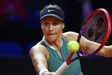 Tatjana Maria musste sich in Stuttgart Elise Mertens in drei Sätzen geschlagen geben.