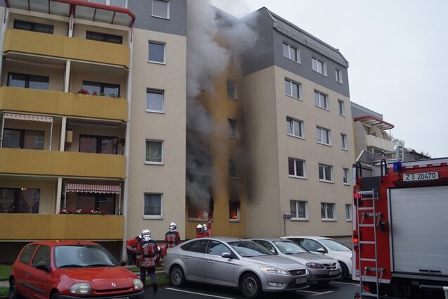70.000 Euro Schaden bei Wohnungsbrand in Crimmitschau - 