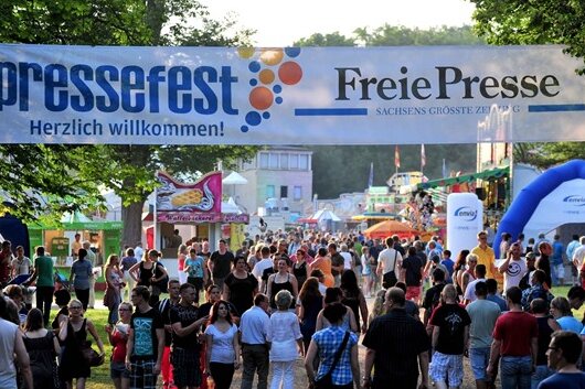 "70 Jahre - das wollen wir wieder mit einem Pressefest feiern" - Das Pressefest 2014: Damals kamen 100.000 Besucher in den Chemnitzer Küchwald.