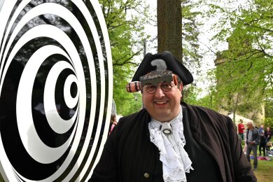 Brillen und Hüte waren im Vorjahr zum Camerafest in Hainichen gefragt: Auch Thomas Kühn hatte den Durchblick.