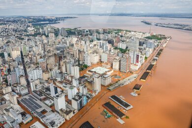 Der Süden von Brasilien ist von schweren Überschwemmungen betroffen.