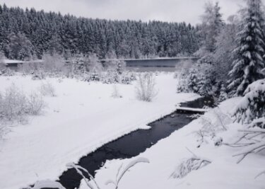 Gottesberg nach dem Wintereinbruch am 9. April.