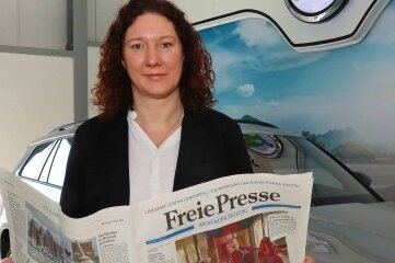 Ivonne Radeke (45), Geschäftsführerin des Autohauses "Am Pleißental".