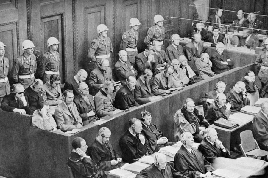 Während der Nürnberger Prozesse werden 1945 und 1946 insgesamt 177 Urteile gesprochen. 