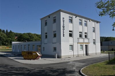 Die ehemalige Textilfabrik in Lößnitz, umgebaut zum Kulturzentrum.
