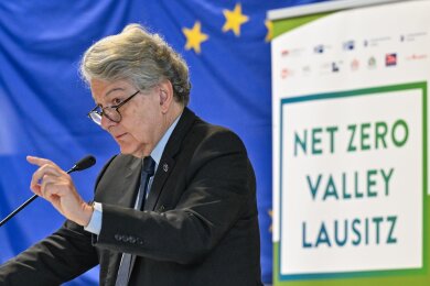 Industriekommissar Thierry Breton über das "Netto-Null-Valley": "Die EU-Kommission ist bereit, dieses Vorhaben zu unterstützen."