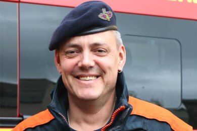 Tino Hübler ist Leiter der Freiwilligen Feuerwehr Eppendorf.