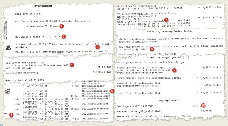 So Lese Ich Den Rentenbescheid Freie Presse Finanzen