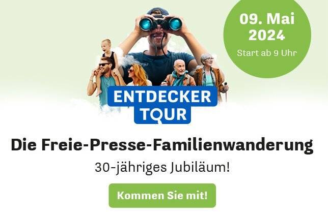 9. Mai: Freie-Presse-Familienwanderung in Plauen - Heimat erkunden zur 30. Familienwanderung der Freien Presse.