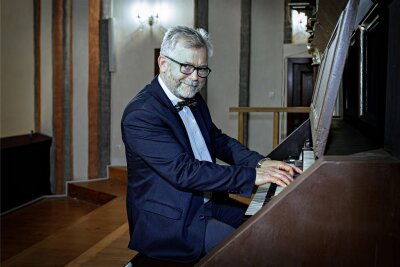 Narloch Bogdan spielt in der Rochlitzer Petrikirche.