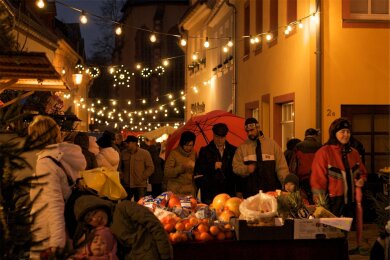 In den Altstadtgassen von Oederan herrscht vom 8. bis 10. Dezember wieder festliches Markttreiben.