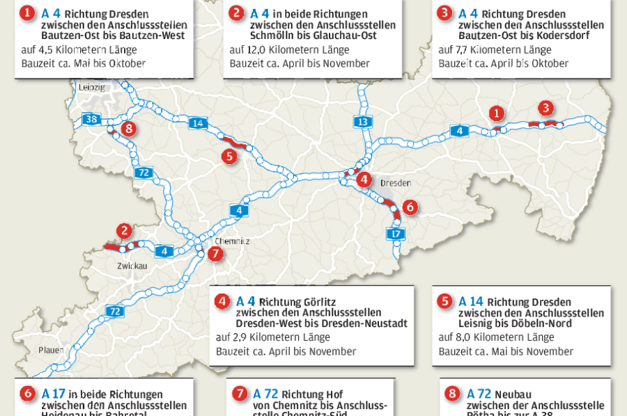 A72: Fünf Jahre bis zum Lückenschluss zwischen Chemnitz und Leipzig - 