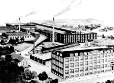 Abriss von Industriebrache kann beginnen - Eine Ansicht der Groma von 1939, als in der Maschinenfabrik für die Rüstungsindustrie gearbeitet wurde. Bis zur Enteignung 1945 waren im Werk bis zu 1500 Mitarbeiter beschäftigt. 42 Jahre lang wurden Schreibmaschinen gebaut.