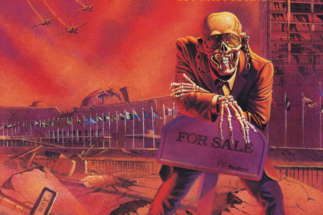 Abschaltung der deutschen Atomkraftwerke: Wie die Pop-Kultur ein kritisches Kernkraft-Bild etablierte - Das Ende vor Augen: Cover des zweiten Megadeth-Albums "Peace Sells ... But Who's Buying".