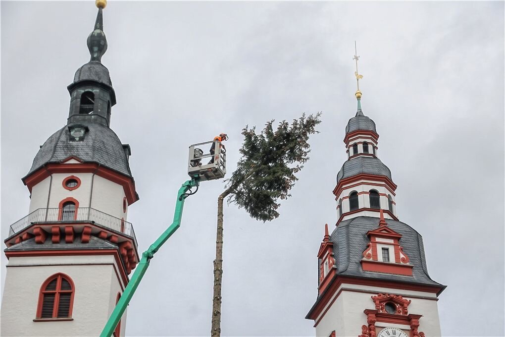 Abschied vom Chemnitzer Weihnachtsbaum