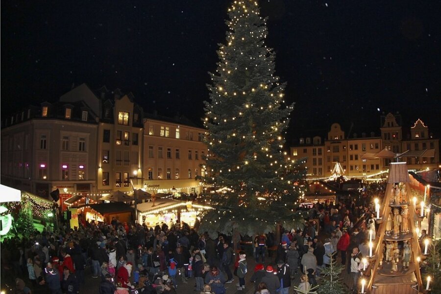 Adventszeit: Budenzauber in Plauen soll in diesem Jahr vergrößert werden - In Plauen soll 2021 der Weihnachtsmarkt stattfinden.