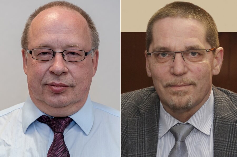 AfD-Chaos im Kreistag: Fraktion im Doppelpack - Lutz Hauswald (links) und Steffen Arlt sehen sich beide als Fraktionschef.