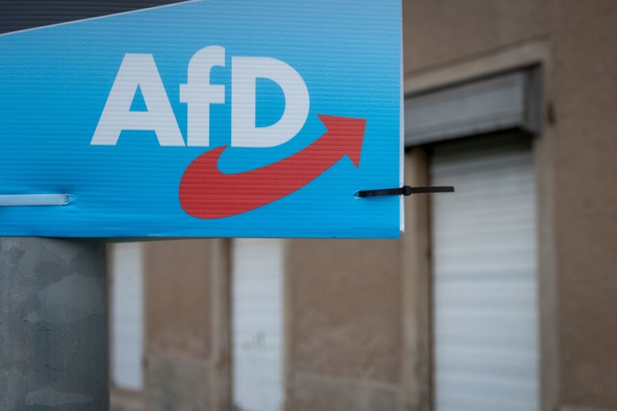 AfD-Landtagsabgeordneter in Dresden geschlagen - Wahlplakat der AfD.